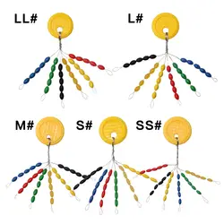 Овальная пробка шт./пакет смешанные цвета пространство бобы стопор для поплавка рыбалка поплавок 300 разъем для Аксессуары для рыбалки