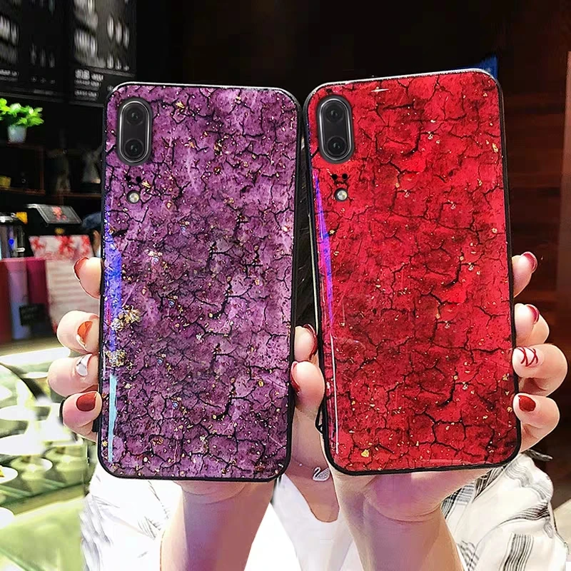 Блестящие золотые фольги мраморный мягкий чехол из ТПУ для Huawei Mate 20 Pro P20 P10 Lite Nova 2S