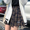 Promo Mini Skirts Irregular Wind Plaid Vintage High-Waist College Fashion Casual Women Basic 32922088081