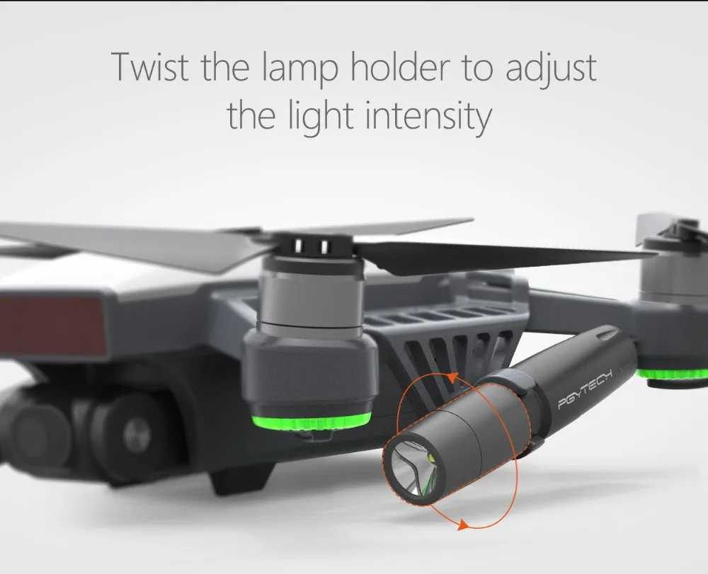PGYTECH Новое поступление ночной полет светодиодные лампы для DJI Spark аксессуары Spark Drone портативные аксессуары