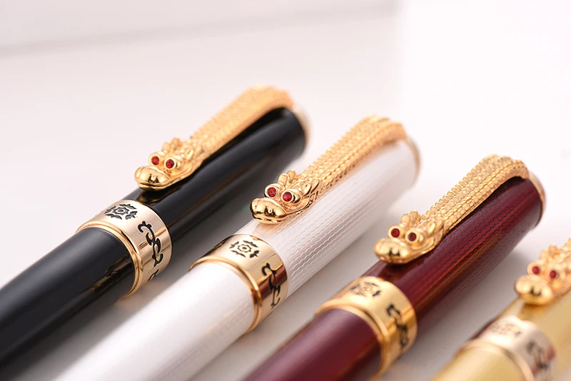 Jinhao перьевая ручка с драконом роскошная высококачественная металлическая tinta