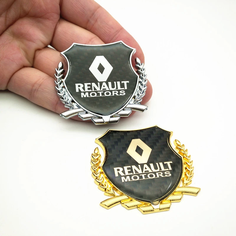 yongxun 1 adet 2 renk 3d metal bugday logosu araba amblem renault koleos fluence kadjar araba camurluk yan rozeti sticker icin styling car emblem for renaultcar side stickers aliexpress