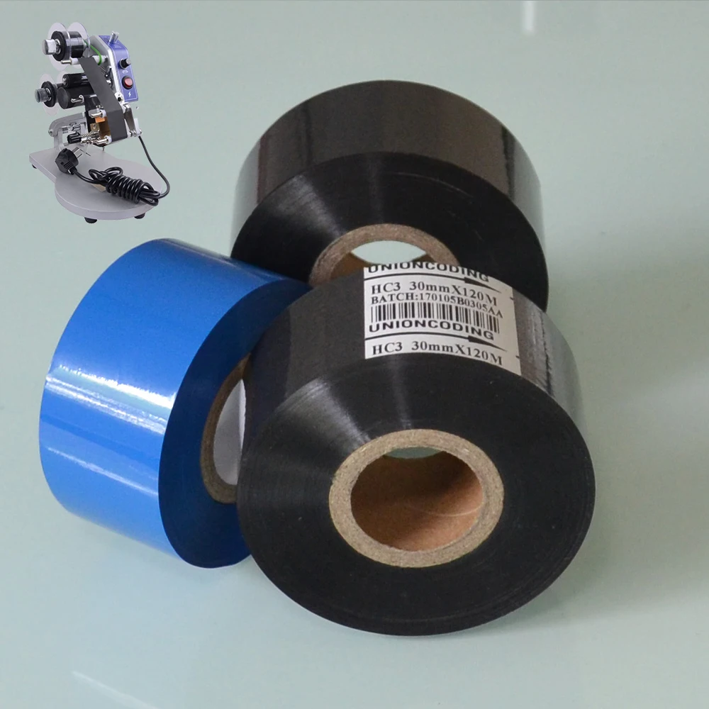 

Black Width 35mm length 100m hot ribbon foil for packing bags