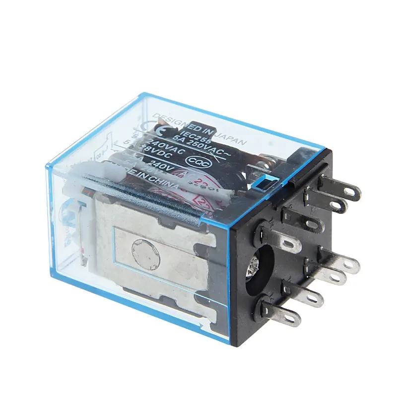 8 Pin PYF08A 220/240 V AC Bobina реле мощности DPDT MY2NJ с базой N29|power relay|relay dpdtrelay power |