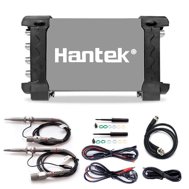 Best Offers Hantek 6074BD USB Oscilloscopes 4 Channels 70Mhz Digital PC Handheld Oscilloscopes + 25Mhz Signal Generator Multifunction Tester