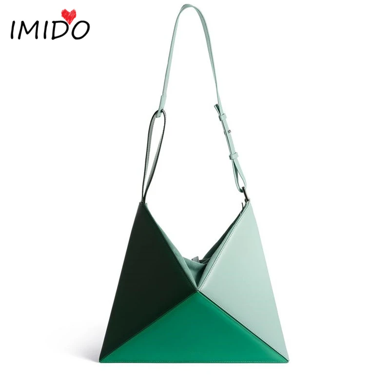 Модные роскошные дизайнерские сумки через плечо треугольная сумка pu кожаная сумка через плечо для женщин индивидуальные сумки сумка-мессенджер