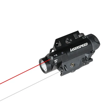 

Drop shipping LASERSPEED LS-FL3-RIR pressure switch dual aiming laser and flashlight combo for pistol or rifle