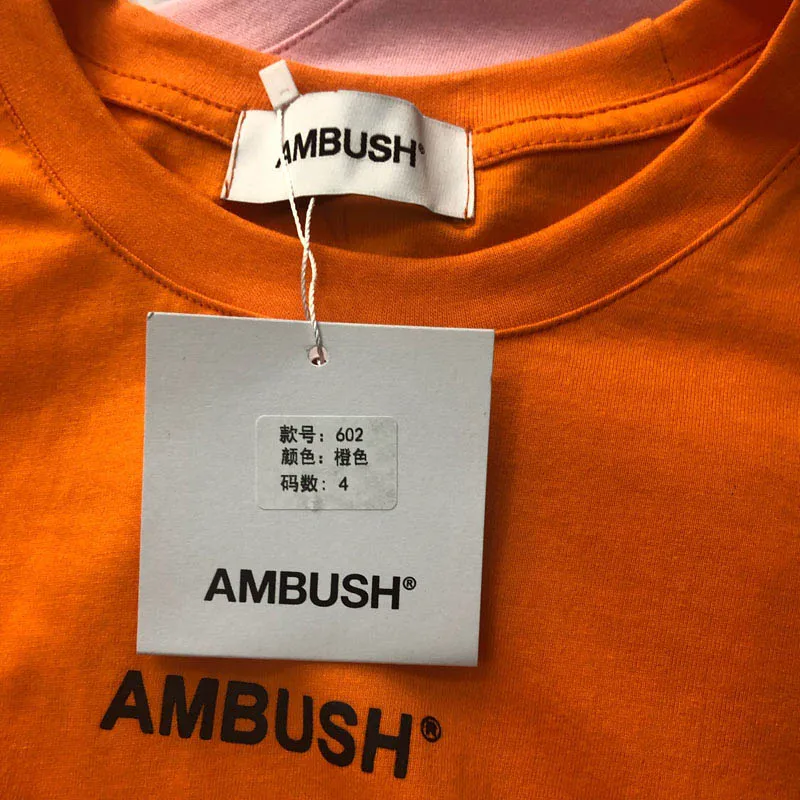Мужская футболка AMBUSH Wo высокого качества 1:1 Лидер продаж футболки 3M отражение