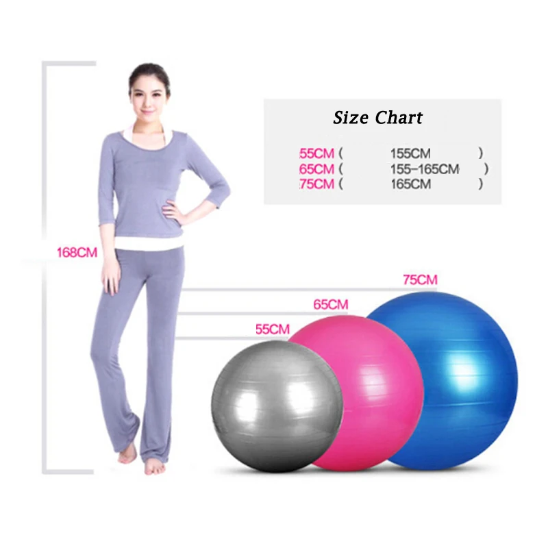 Fitness Ball Size Chart