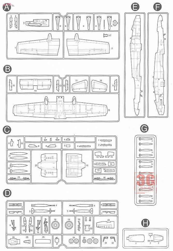 1/72 Американский A-10A, модель молнии, модель самолета в сборе, 12402