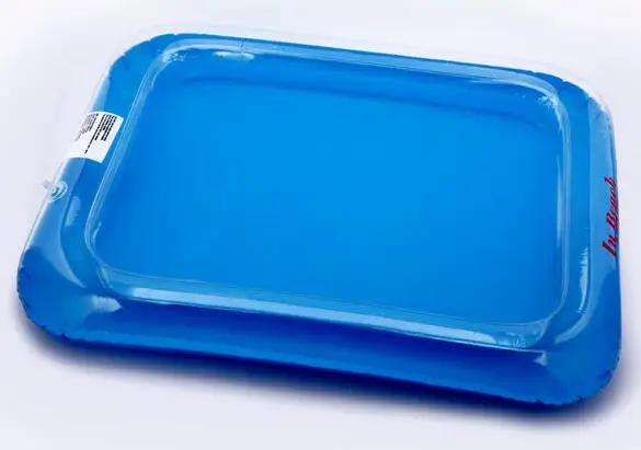 Set of Inflatable Sand Tray Plastic Mobile Table For Children Kids Indoor Playing Sand Clay Color