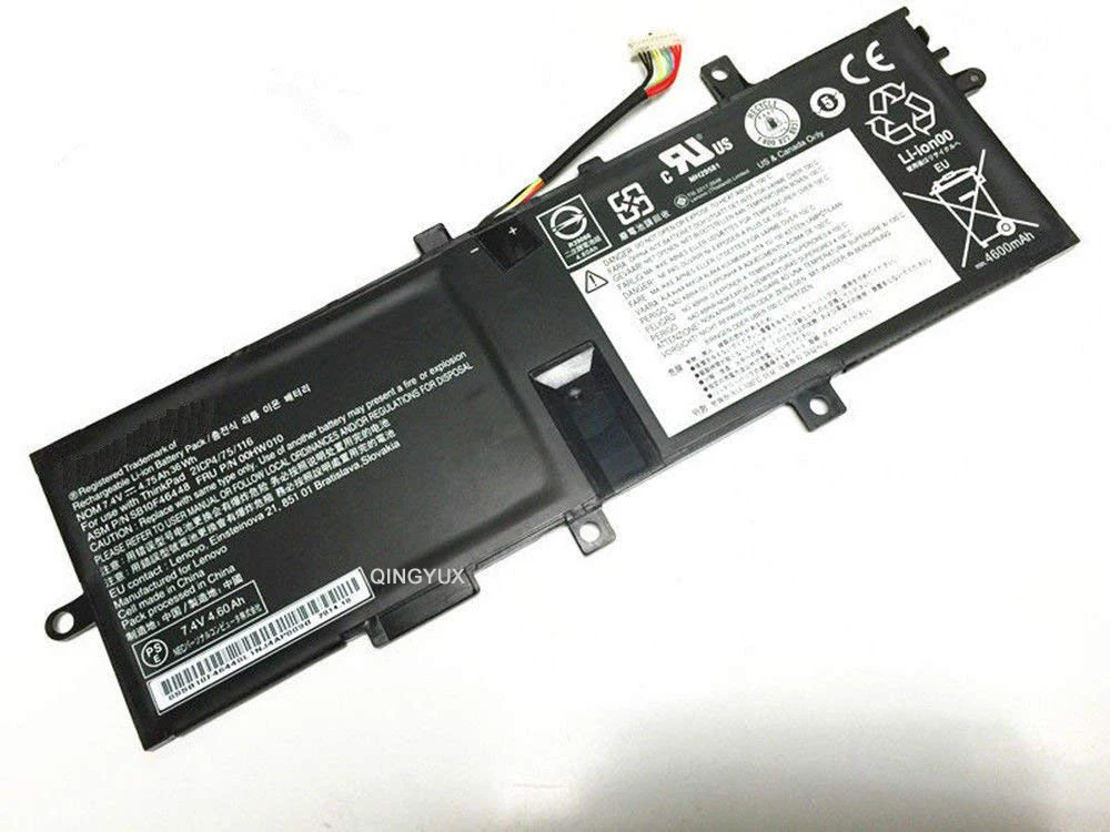 QINGYUX 00HW010 SB10F46448 Новый 7 4 В 36Wh 4750 мАч аккумулятор для ноутбука Lenovo Thinkpad Helix 2 серии |
