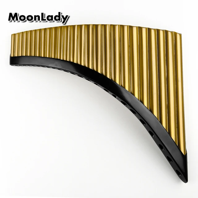 Buy C Key 25 Pipes Pan Flute Gold Color Music