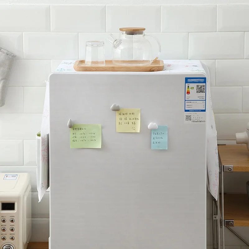 Refrigerator Cover Dust With Storage Bag Household Waterproof For Home Clean Accessories Supplies Products | Дом и сад