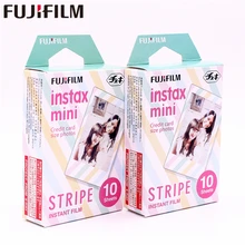 Fujifilm 20 листов Instax Mini STRIPE мгновенных Фильм фотобумага для Instax Mini 8 7 s 25 50 s 90 9 SP-1 SP-2 Камера