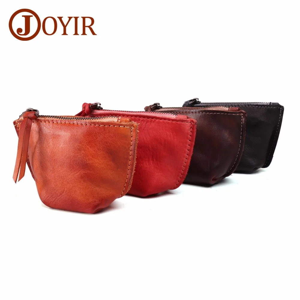 

JOYIR Coin Purses Genuine Leather Women Wallets Small Change Money Bags Wallets Mini Pouch Zipper Carteira Feminina Portable New