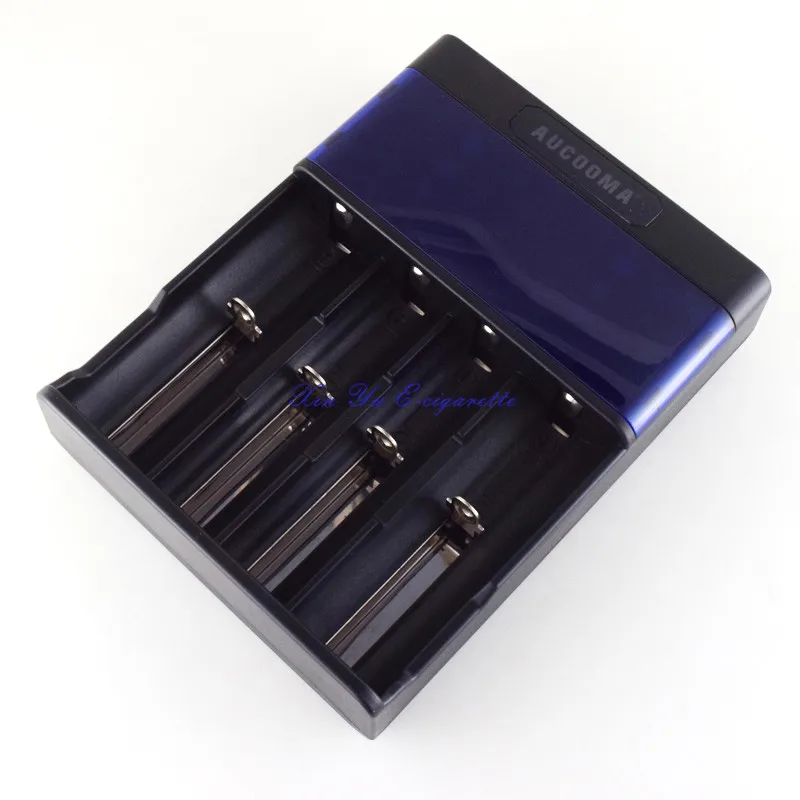 Зарядное устройство USB AUCOOMA Q4 Q2LCD интеллектуальное для AA/AAA Ni MH Cd 18650 22650 26650