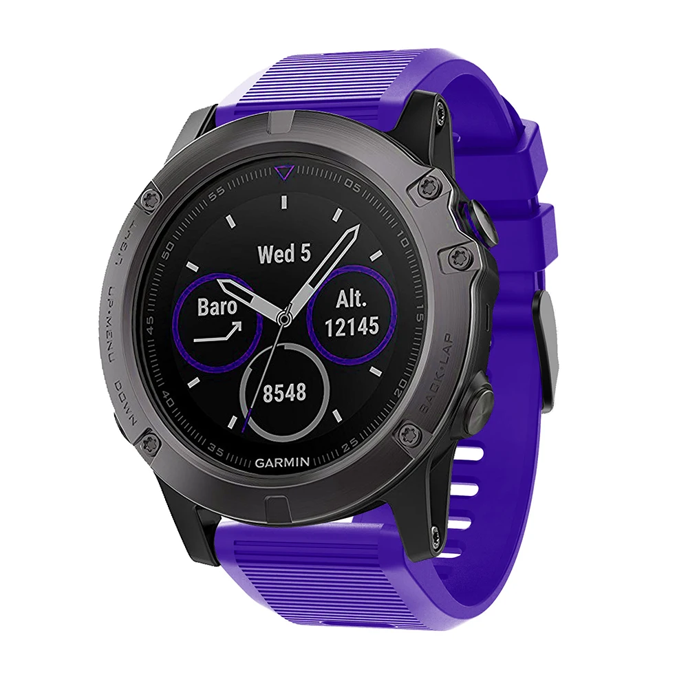 Quick Release силиконовые Easy fit запястье ремешок 26 22 20 мм для Garmin Fenix 5X5 5S плюс 3 3 HR Forerunner 935 часы