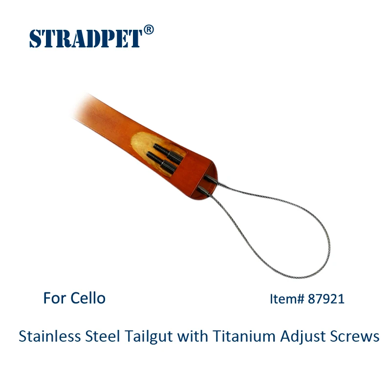 Задняя часть STRADPET из нержавеющей стали с титановыми винтами для виолончели