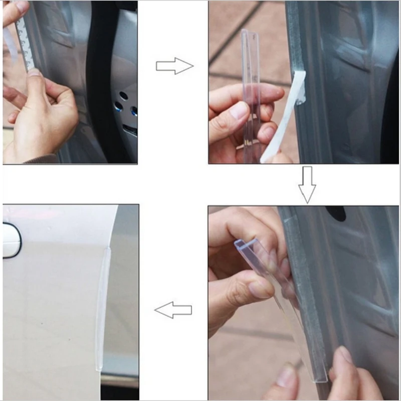 Car Door Edge Guards Trim For Volkswagen VW polo passat b5 b6 CC golf 4 5 6 7 jetta MK5 mk6 tiguan Gol Plus Eos Scirocco Beetle