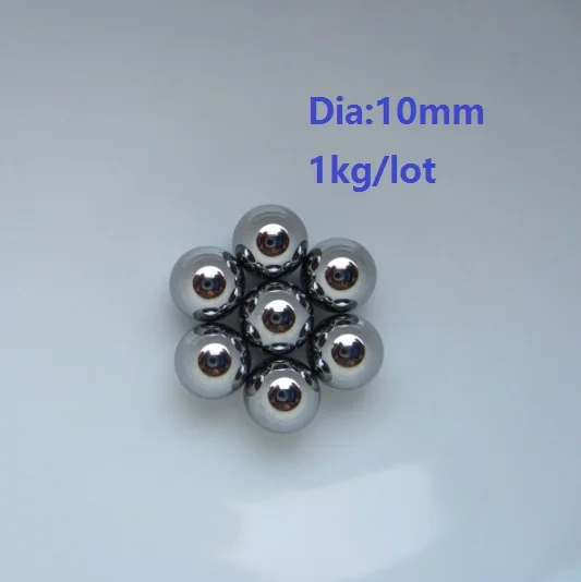 

1kg/lot (245pcs) steel ball Dia 10mm high quality bearing steel balls precision GC15 G10 10mm Diameter