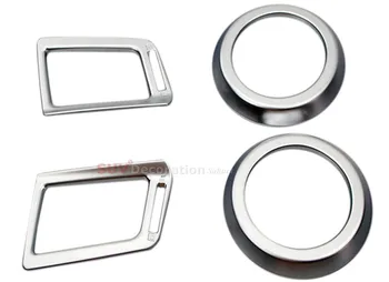 

NEW!! For Toyota RAV4 2016 2017 Matte ABS Interior Middle Console Air Vent Outlet Cover Trim 4pcs