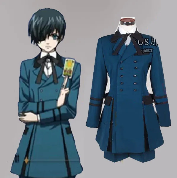 Full Set Black Butler Cosplay Kuroshitsuji Ciel Phantomhive Anime