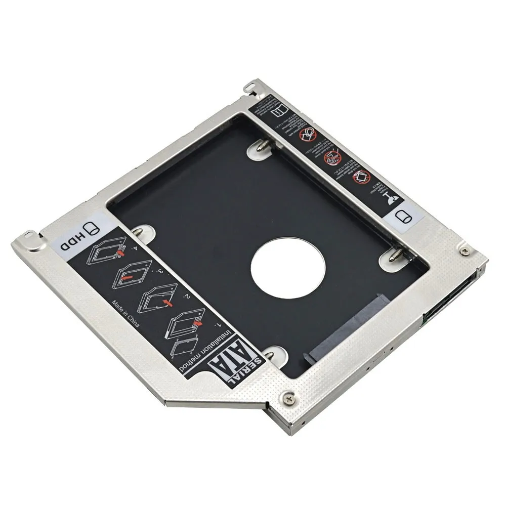 Tishric Алюминий optibay 2nd HDD Caddy 9.5 мм SATA 3.0 SSD CD DVD корпус Caddy для MacBook Pro 13 "15" 17 "Superdrive