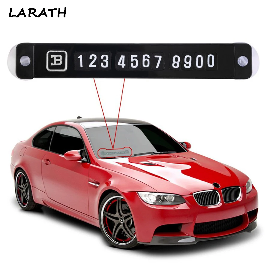 

High quality Magnetic Temporary Parking Card With Suckers Car Phone Number Card Plate Phone Number Card Car Sticker Car Styling