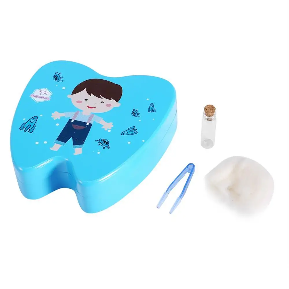 Детская коробка для хранения зубов, деревянная коробка для хранения молочных зубов, креативная деревянная Зубная фея для детей, подарки