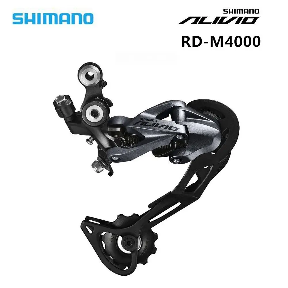 Катушки Shimano Alivio велосипеда RD-M4000 9-Скорость горный велосипед задний переключатель 27 Скорость черный