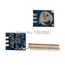 2pcs/lot 433MHz / 315MHz STX882 – ASK Transmitter Module+ nickel plated spring antennas