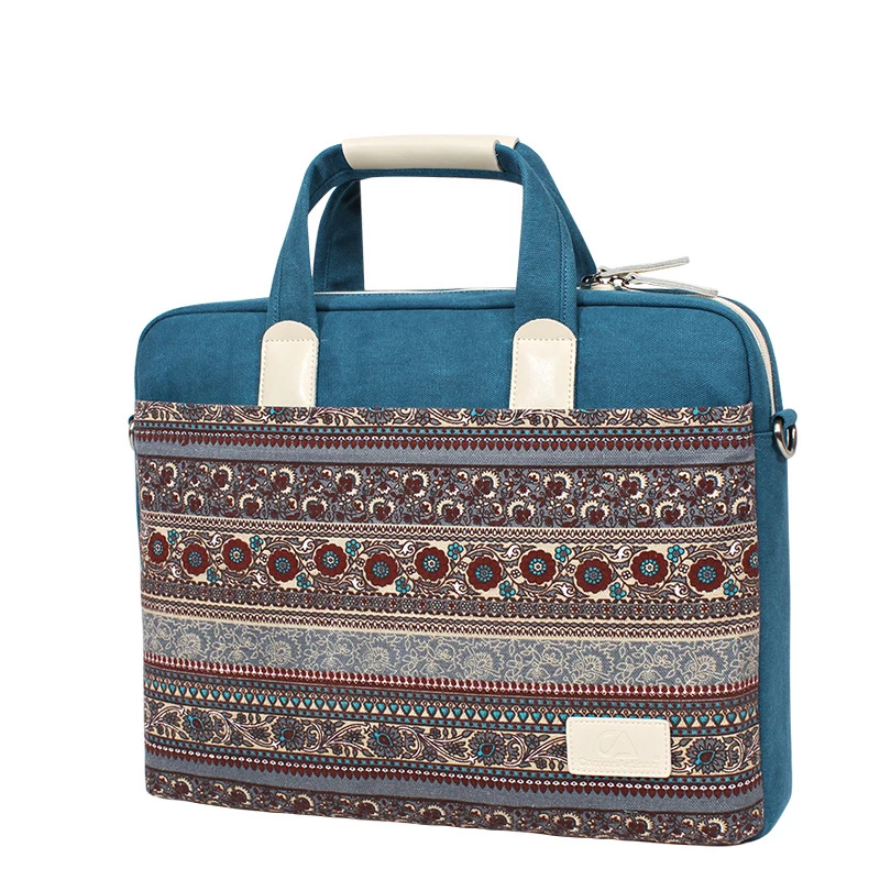 

13 14 15 Inch Waterproof Canvas Laptop Sleeve Bag Hand Bags Briefcase For Mac Air Pro Retina Notebook Shoulder Bag for Lenovo
