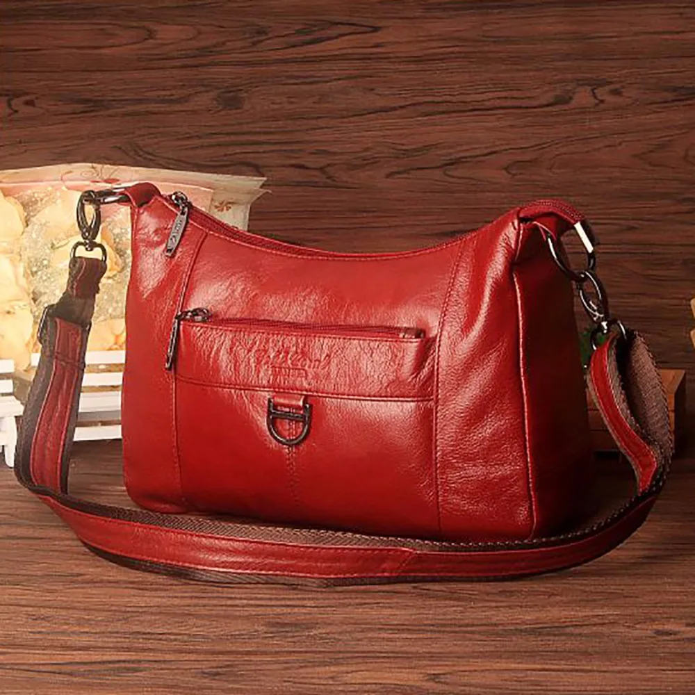 Genuíno para Mulheres de Ombro Bolsa de Compras do Vintage Couro Único Tote Bolsa Cruz Corpo Marca Famosa Feminino Mensageiro Bolsas