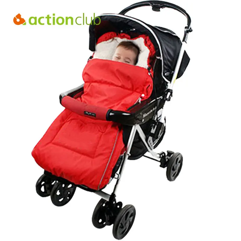 Actionclub New Arrival Baby Sleeping Bags Warm Winter Envelope For Newborn Fur Stroller Thicken Baby Sleeping Bags Sleep Sacks