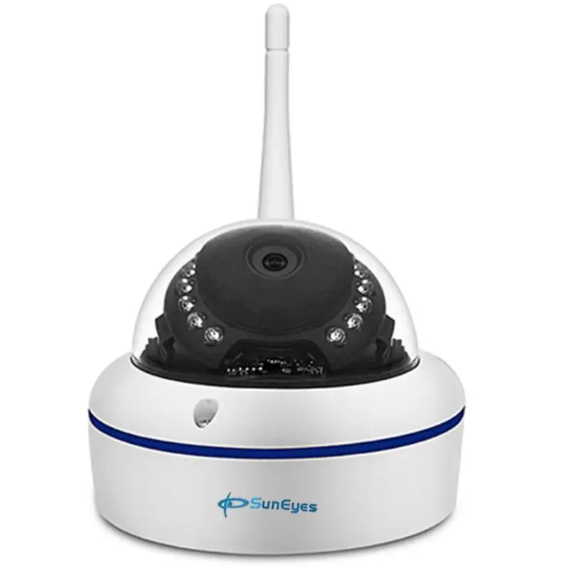 

SunEyes SP-V702W Waterproof 720P HD Mini Dome IP Camera Outdoor Wireless WiFi IR Night Vision Webcam ONVIF and RTSP with P2P