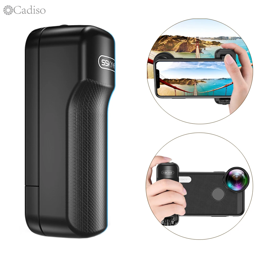 

Cadiso Handle Rig Grip Selfie Booster Bluetooth Photo Videomaker support cell Phone Stabilizer Holder with Shutter Release for