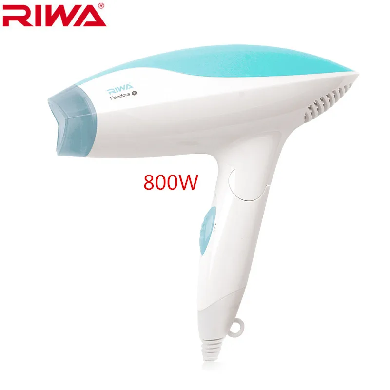 

Travel hair dryer 800W Foldable Handle home dormitory Blow dry wet hair gently Heat balance high speed RIWA Q1 220-240V