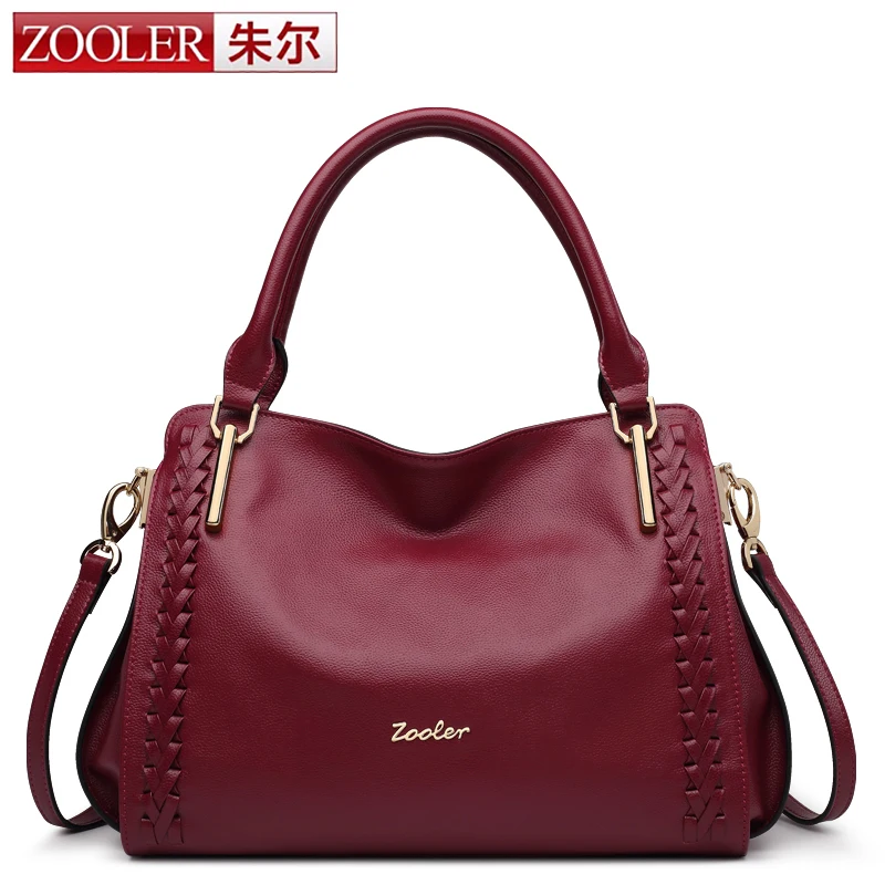 ZOOLER BRAND quality Genuine font b Leather b font bag font b Handbags b font top