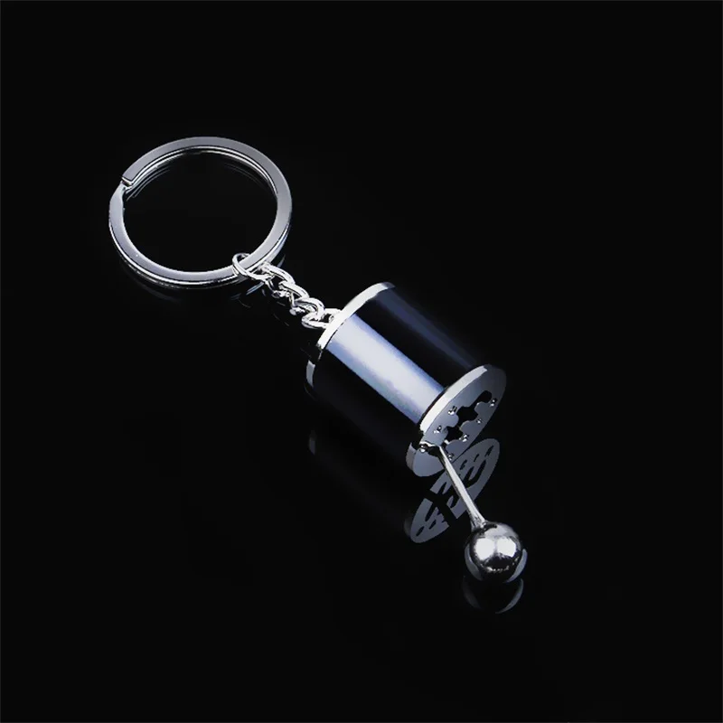 

Unisex Key Chain Car Gear Keychain Shift Knob Type Car Modified Key Ring Metal Auto Car Bag Fob Ring Turbine Nos Key Chains