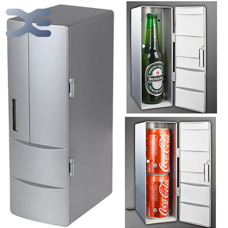 Low Price 2per Lot Portable Practical Mini Usb Fridge Office Desktop 2per Lot Portable Practical Mini Usb Fridge Office Desktop Pc Car Refrigerator Freezer Beverage Can Drink Cooler Plug Play