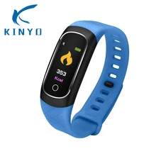 Смарт-браслет IP68 Водонепроницаемый крови Давление контроля времени дисплей Будильник Напоминание Bluetooth 4,0 сенсорный выключатель смарт-браслет