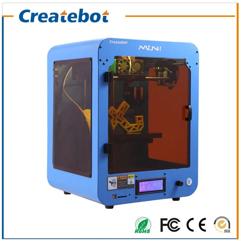  FDM 3D Printer Createbot Hot Sell MINI 3D Printer kit with LCD Screen  and Dual Nozzle High Accuracy Factory Price Free Shipping 