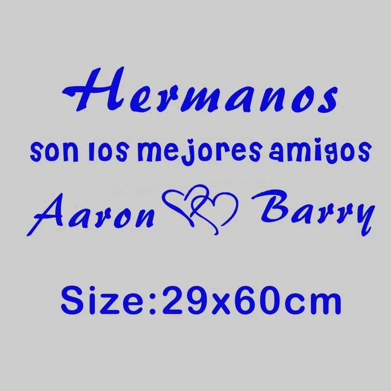 Customized Spanish Quotes Brothers Sisters Names Love Heart Son Los Mejores Amigos Wall Stickers Sweet Words Kids Room Decor|Wallpapers| - AliExpress Customized Spanish Quotes Brothers Sisters Names Love Heart Son Los Mejores Amigos Wall Stickers Sweet Words Kids Room Decor|Wallpapers| - AliExpress