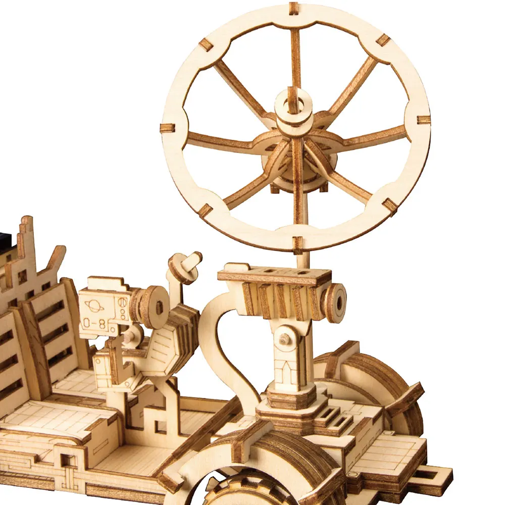 Robotime ROKR DIY Moon Buggy игрушки на солнечной энергии 3D деревянная головоломка Сборная