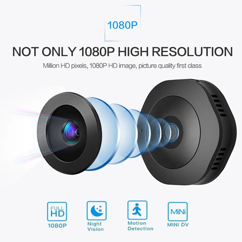 H6 DV WiFi мини камера 1080P ночное видение Обнаружение движения видеокамера диктофон