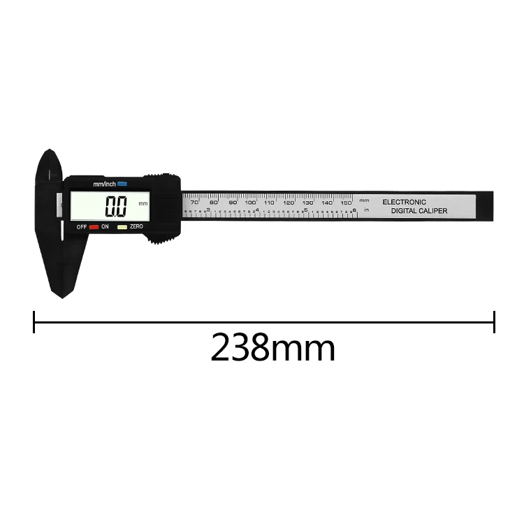 JIGONG 150 мм 6-дюймовый ЖК цифровой Электронный штангенциркуль из углеродного волокна Калибр микрометр измерительный инструмент