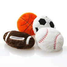 12-30 см реалистичные Футбол плюшевые игрушки Моделирование Баскетбол кукла Бейсбол регби плюшевые куклы футбол подарок на день рождения для мальчиков куклы