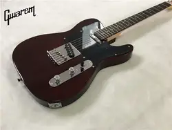 Электрогитару/Новинка 2017 gwarem Luck Star теле гитара/коричневый color/гитара в Китае