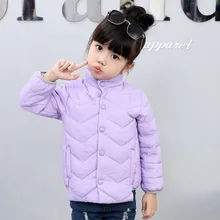 2016 new authentic Korean girls cuties thin children wear cotton jacket cotton